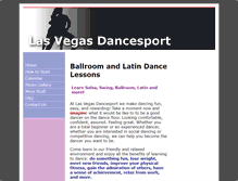 Tablet Screenshot of lasvegasdancesport.com